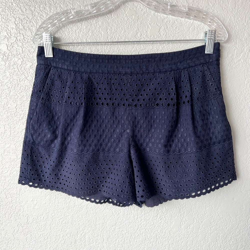 *FIRM PRICE* J. Crew lined eyelet lace shorts with pockets